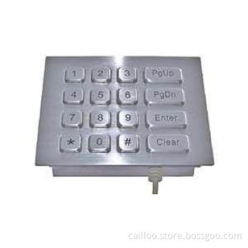 12 backlit keys panel mount metal numeric keypad MKP110-12B